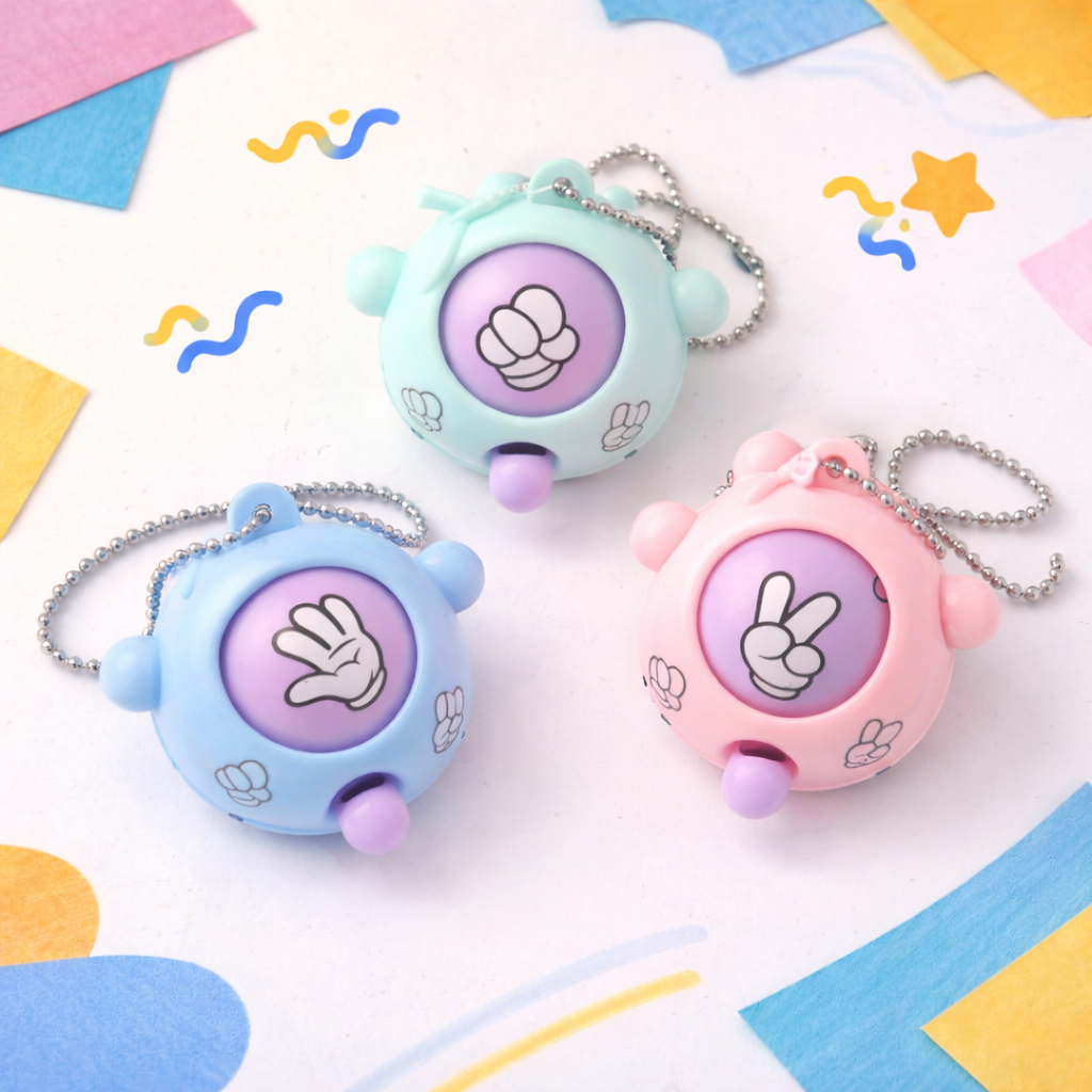 Rock Paper Scissors Keychain