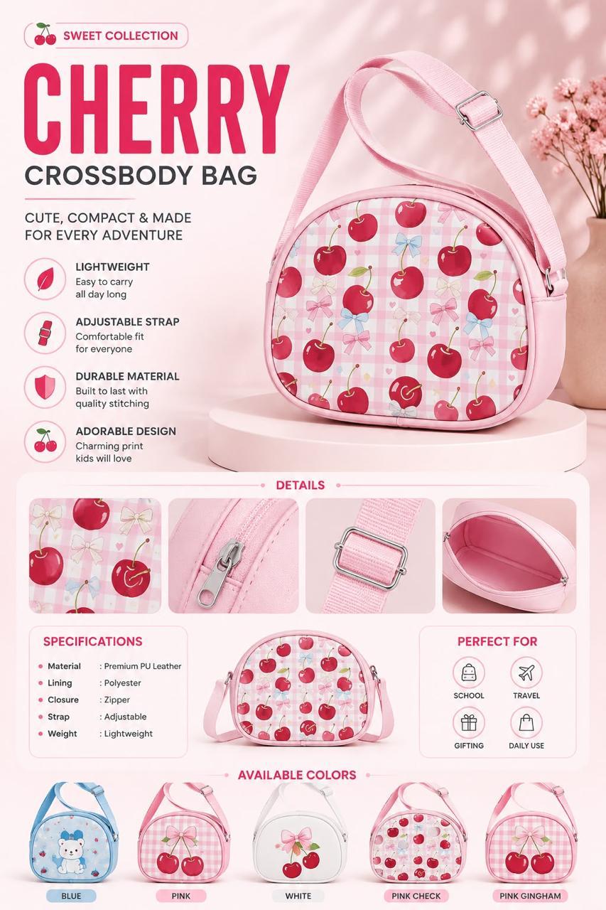 Cherry Kids Crossbody Bag