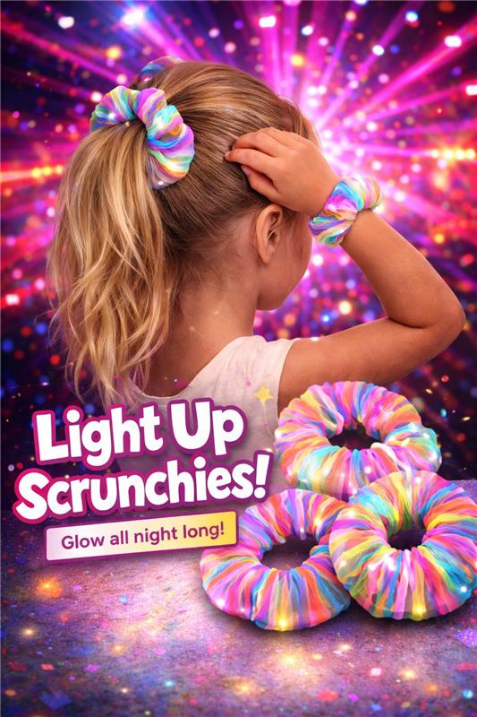 LED Hair Scrunchies