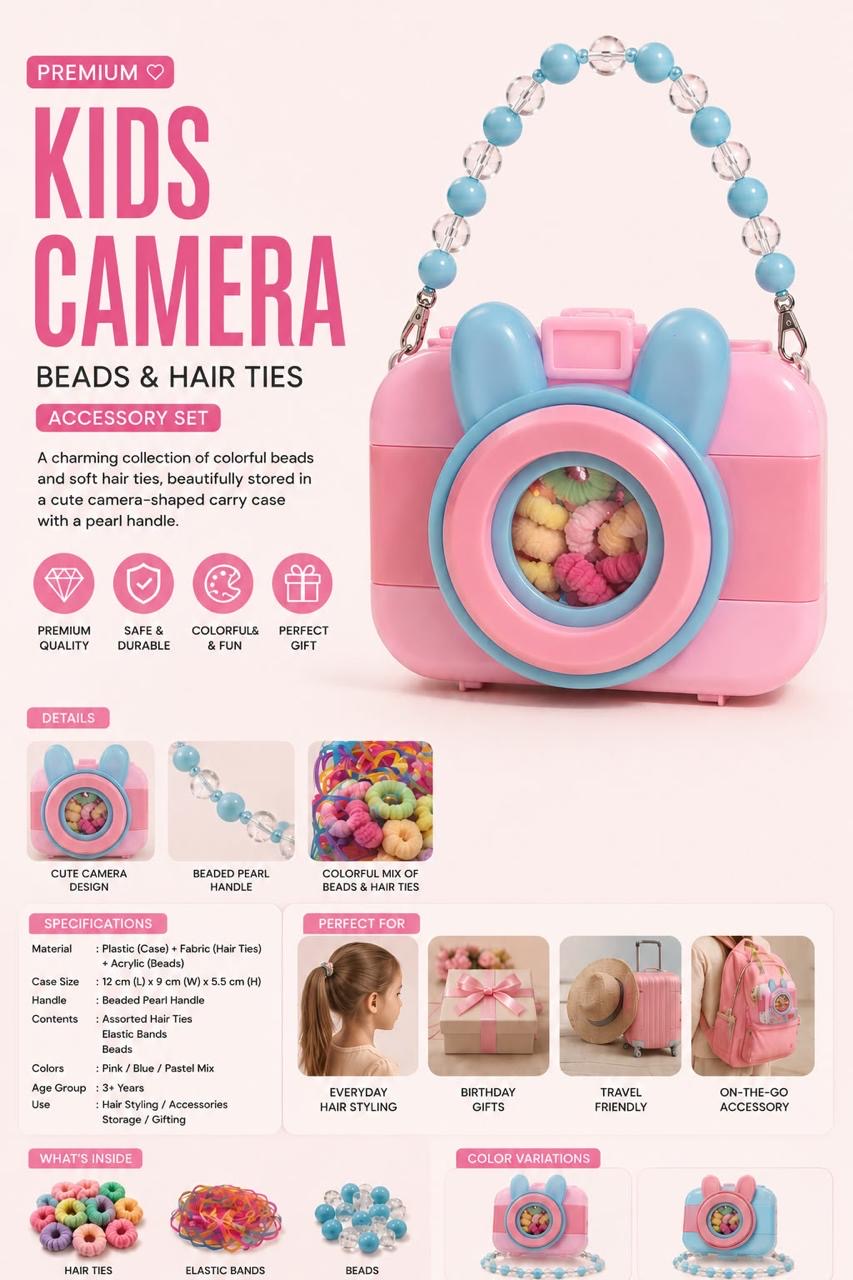 Hair tie camera storage